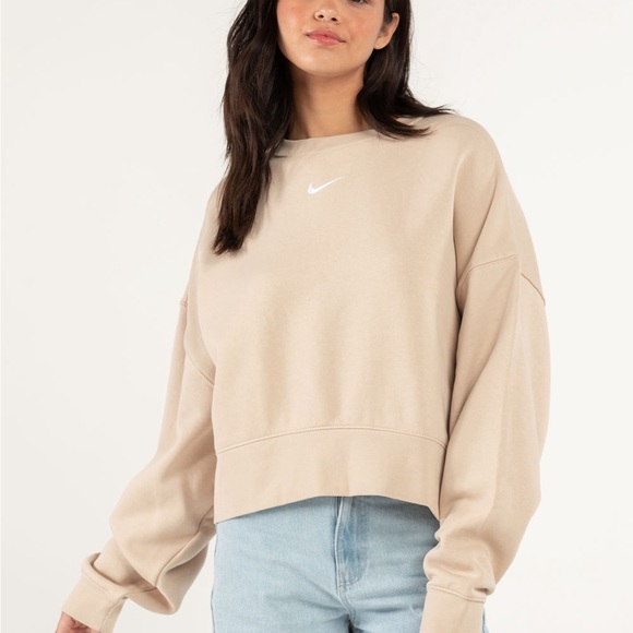 π€π€~NIKE~Oversized Fleece Crew Sweatshirt~π€π€ - Picture 1 of 3